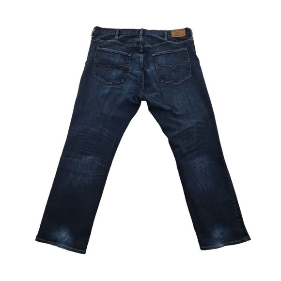 Ralph Lauren Polo Hampton Jeans Big Men's 42Bx30 Straight Leg Dark Wash Stretch - Picture 2 of 16